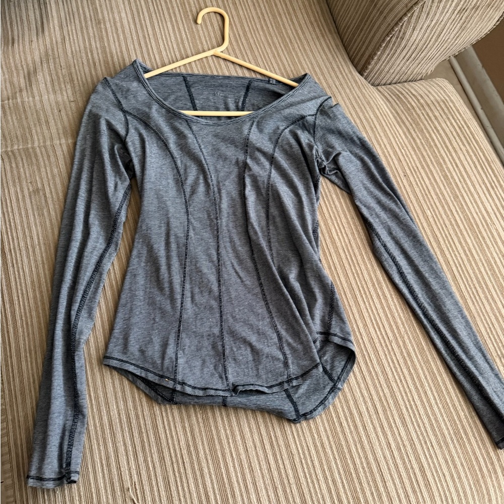 lululemon athletica Gray Crew Neck Sweater